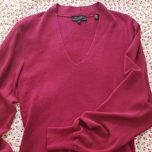 Ted Baker size 2 vneck sweater